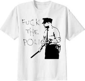 Koszulka z nadrukiem Fuck The Police